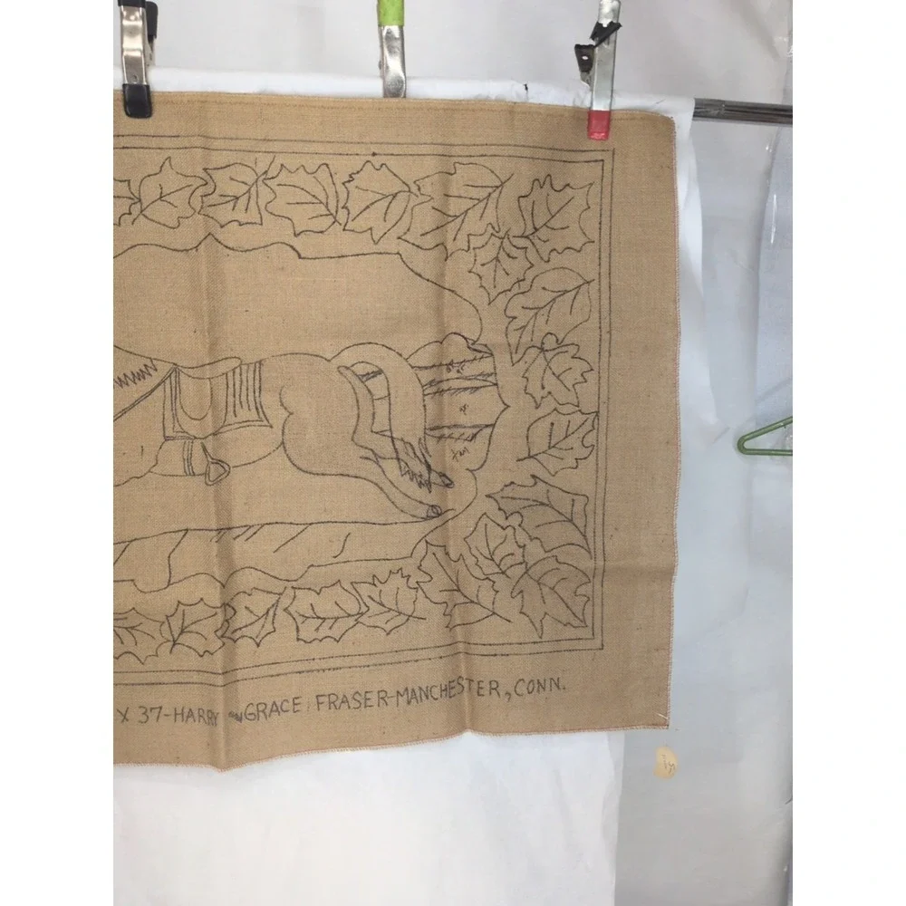 VTG Rug Hooking Pattern Horse RARE Horsey #1 Harry Grace Fraser